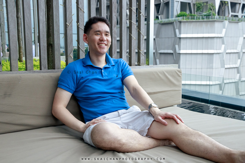 Men's vacation photoshoot with Michael @ swimming pool, Dao by Dorsett (hotel)