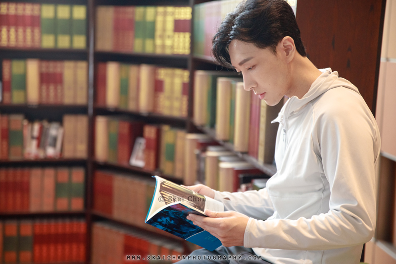 Reading photoshoot session with Leonard @ National Library building