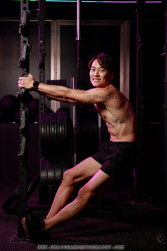 Men's fitness gym photoshoot session with Jeffrey Yeo at S30 (Tanjong Pagar)