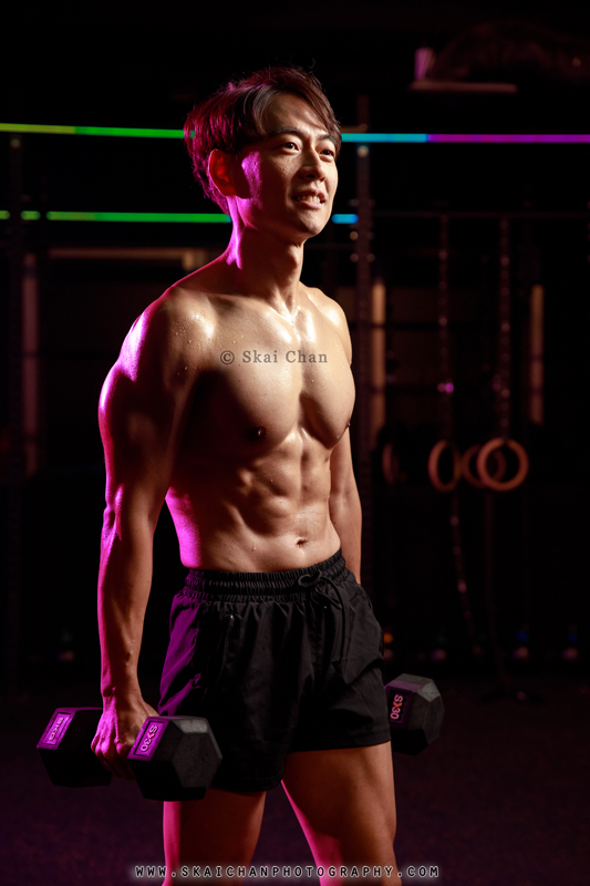 Men's fitness gym photoshoot session with Jeffrey Yeo at S30 (Tanjong Pagar)
