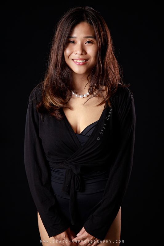 Glamour portrait photoshoot session with Esther Pai at Tengah (photography studio)