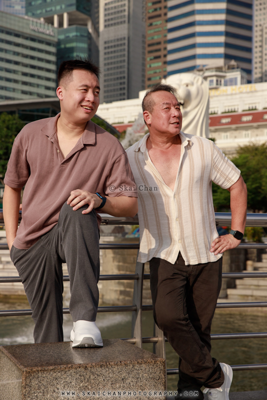 Family photoshoot session with Andy & Xin Zhe @ Merlion Park