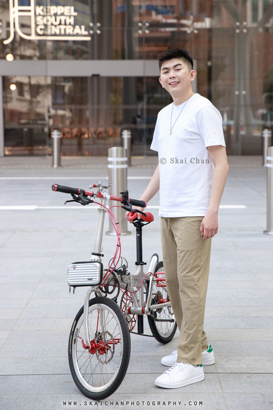 Lifestyle bicycle hobby photoshoot session with Emmett Young @ Keppel South Central