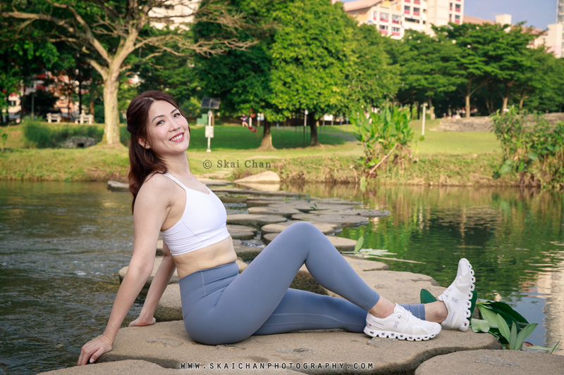 Outdoor Yoga portrait photoshoot session with Cynthia Heng at Bishan-Ang Mo Kio Park