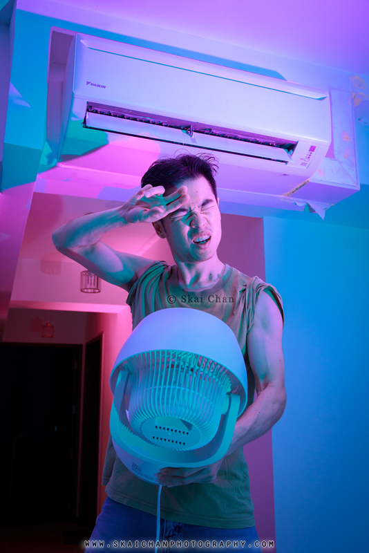 Tengah Centralised Cooling System inspired Halloween themed self-portrait by Skai Chan at Home Tengah Centralised Cooling System inspired Halloween themed self-portrait by Skai Chan at Home