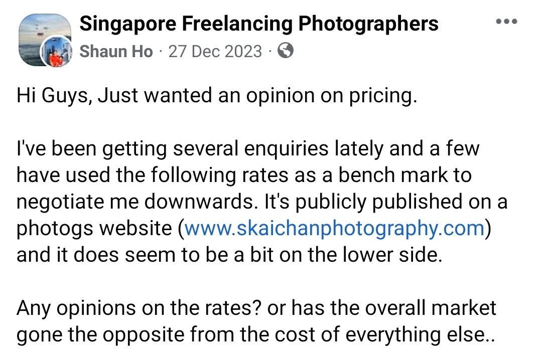 The affordable photographer in Singapore