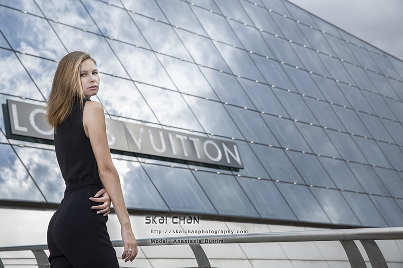 High end fashion photoshoot with Anastasia Butrim at Marina Bay Sands