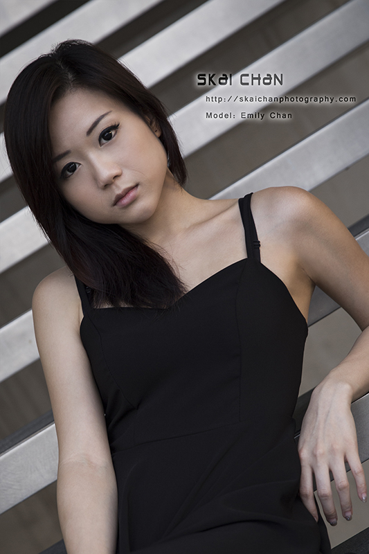 Fashion model portfolio photoshoot with Emily Chan at Marina Barrage