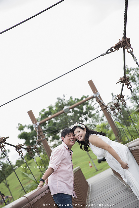 Pre-Wedding photoshoot with Terry & Lynwen at Punggol Waterway