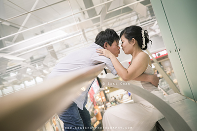 Casual Pre-wedding Photoshoot - Couple: Terry & Lynwen @ Changi Airport, Punggol Waterway