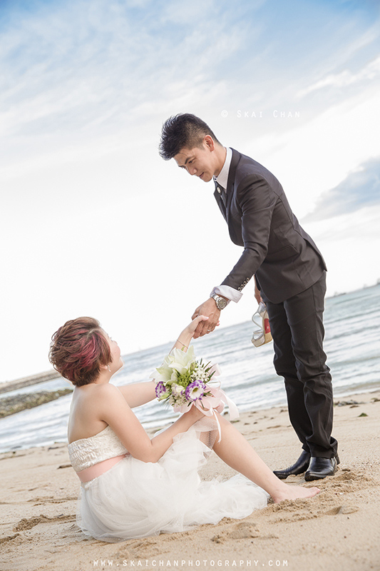 Pre-Wedding photoshoot with David & Jess at East Coast Park (ECP)