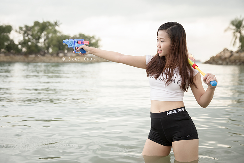 Lifestyle fitness bikini photoshoot with Beverley Angkangon at Siloso Beach (Sentosa)