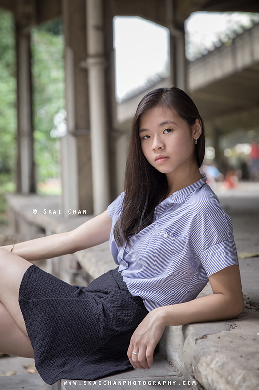 Lifestyle portrait photoshoot with Emilia Yoyo Ngai at Tanjong Pagar Railway Station