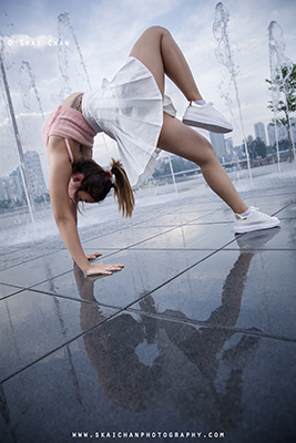 High-End Outdoor Cheerleading & Dance Photoshoot - Jasmine Tan @ Kallang Wave Mall