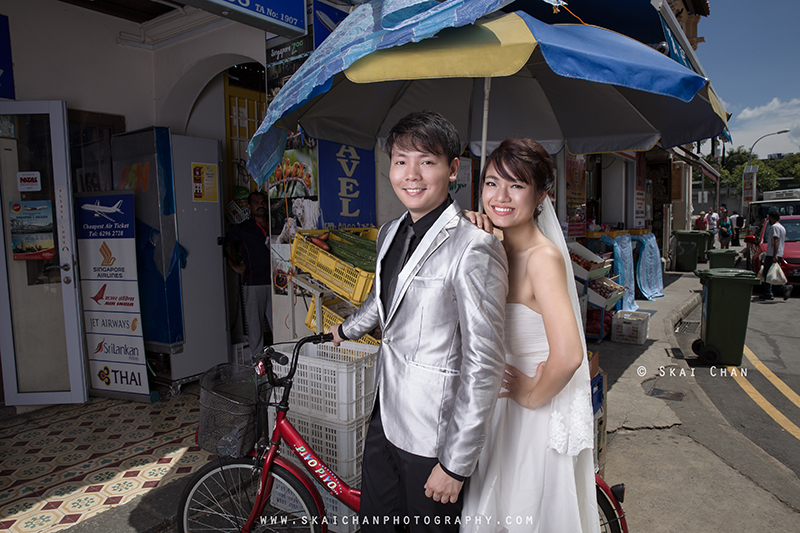 Street pre-wedding photoshoot in Singapore