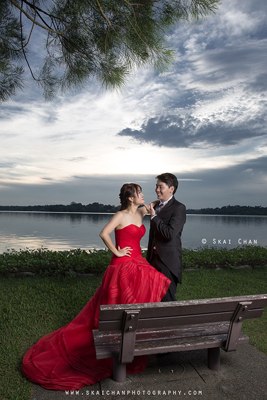 Pre-wedding photoshoot with Huiting & Shengyang at Upper Seletar Reservoir