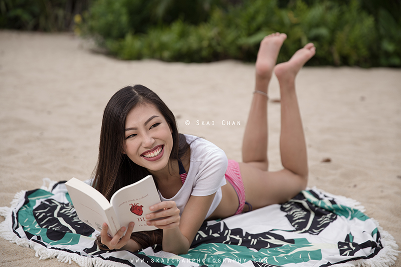 Lifestyle bikini photoshoot with Ng Shinyi at Palawan Beach (Sentosa)