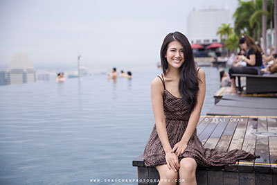 Lifestyle photoshoot with Havanah Zandrea in Marina Bay Sands (MBS) hotel