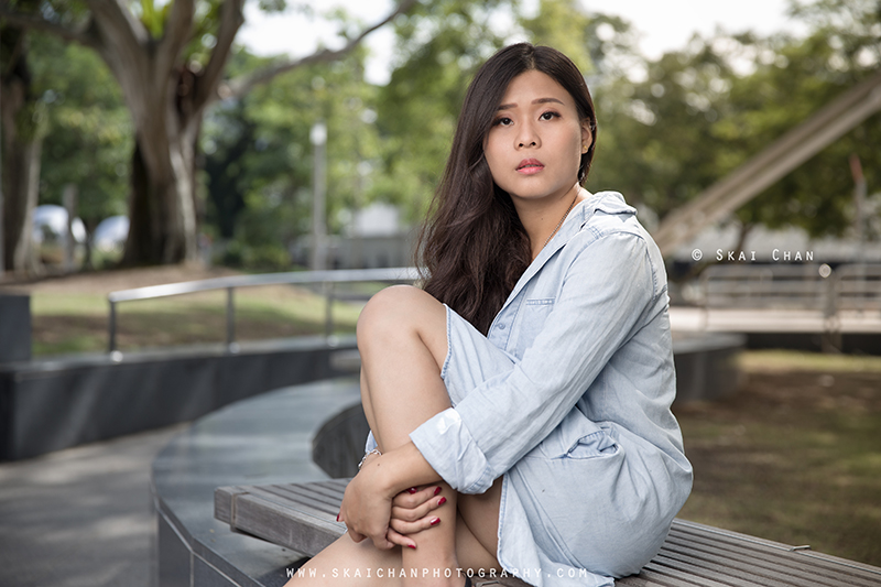 Street streetwear fashion photoshoot with Esther Pai Min Li at Old Parliament Lane & Boat Quay