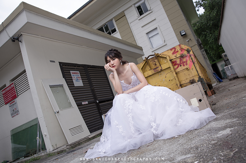 Bridal / Wedding photoshoot with Hilary at Pearl's Hill Terrace