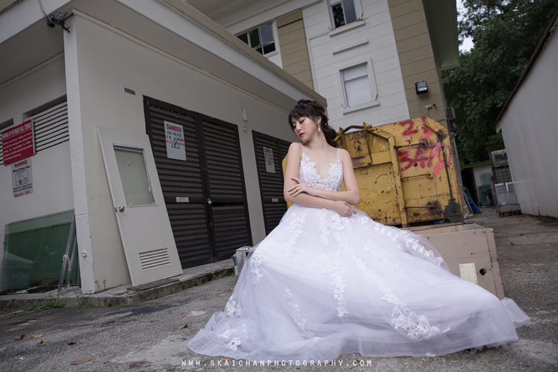 Bridal / Wedding photoshoot with Hilary at Pearl's Hill Terrace