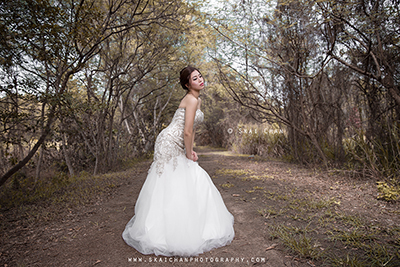 High-End Outdoor Bridal Photoshoot - Ivia Xiao Hui @ Tampines Eco Green