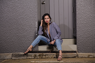 Night Outdoor Glamour Photoshoot - Karen Ivy Diaz