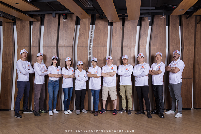 Corporate group photoshoot with Disinfect at NTU Alumni Club