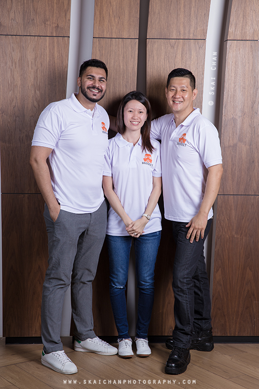 Corporate group photoshoot with Disinfect at NTU Alumni Club