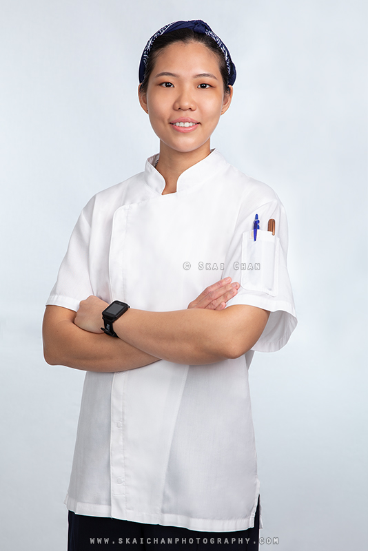 Corporate studio photoshoot with chef Carissa Yeo at Tanjong Pagar (photography studio)