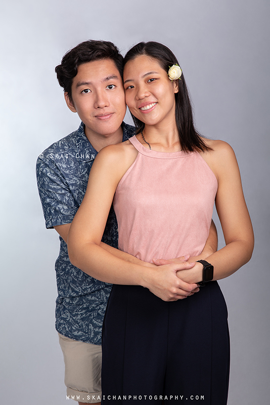 Studio couple photoshoot with Clifton Lim & Carissa Yeo at Tanjong Pagar (photography studio)