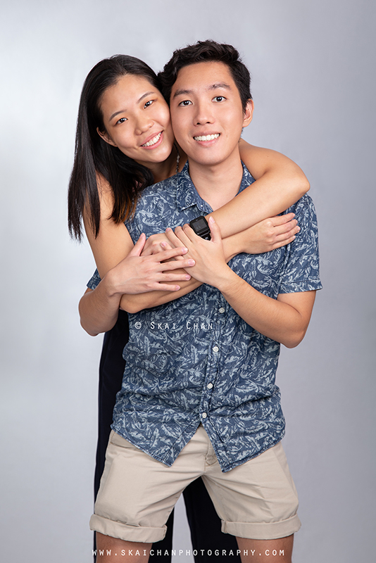 Studio couple photoshoot with Clifton Lim & Carissa Yeo at Tanjong Pagar (photography studio)