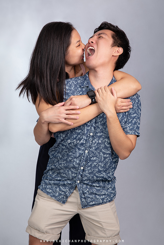 Studio couple photoshoot with Clifton Lim & Carissa Yeo at Tanjong Pagar (photography studio)