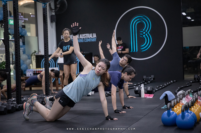 Fitness class photoshoot at Body Fit Training (BFT) Changi (Gym)