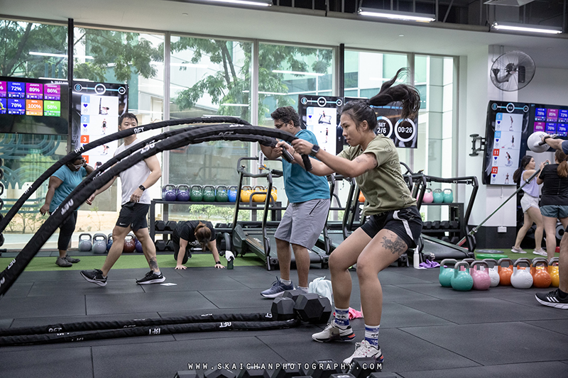 Fitness class photoshoot at Body Fit Training (BFT) Changi (Gym)