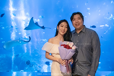 Indoor Couple Photoshoot - Hendra & Grace @ Ocean Restaurant (Resorts World Sentosa)