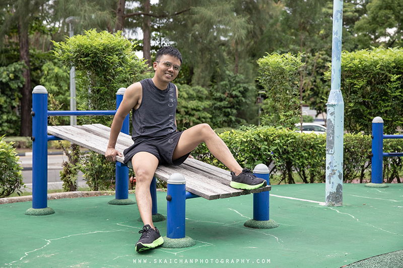 Lifestyle fitness workout/ exercise portrait photoshoot with Barry Chow @ fitness corner (Yuan Ching Road)