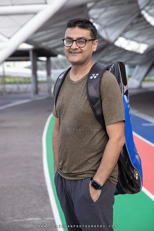 Men's fitness fashion photoshoot with Gaurav Trivedi @ Singapore Sports Hub
