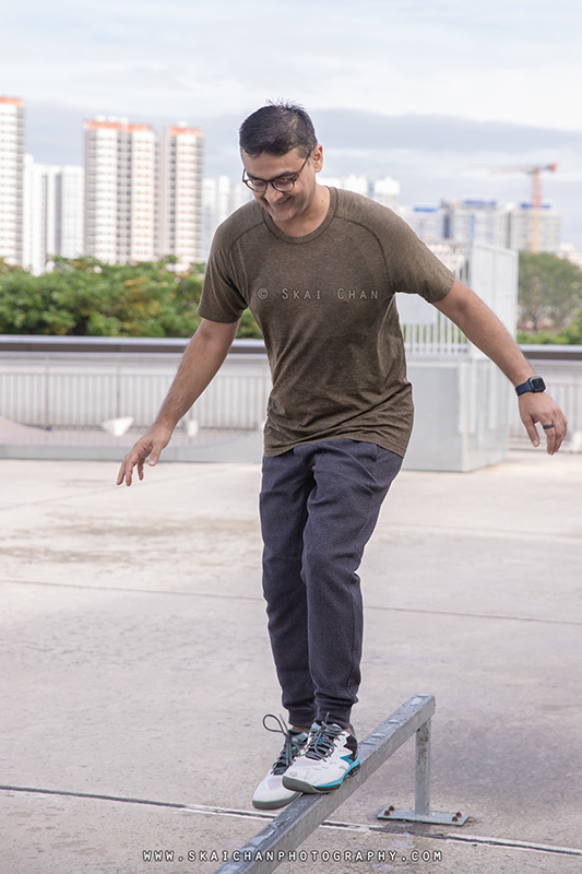 Men's fitness fashion photoshoot with Gaurav Trivedi @ Singapore Sports Hub