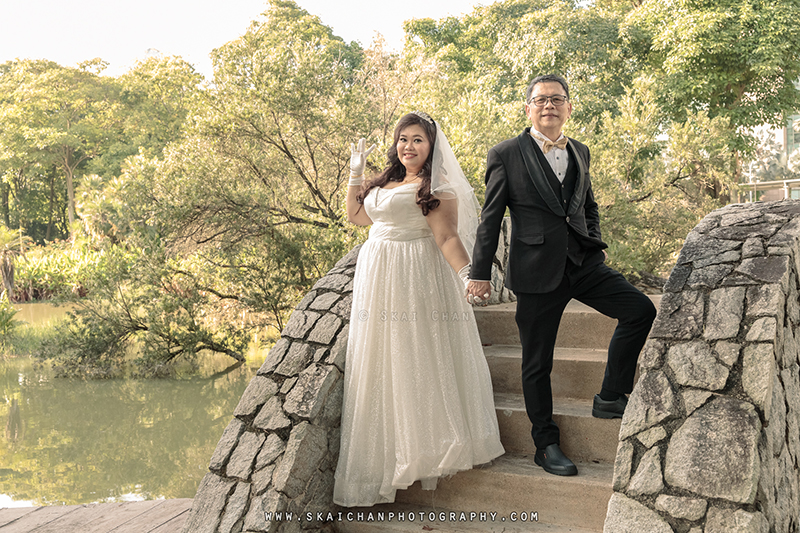 Outdoor pre-wedding photoshoot in Singapore