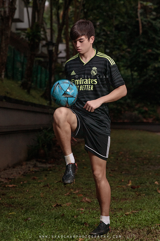 Sports soccer photoshoot with Oliver Laudi at Hume Park 1