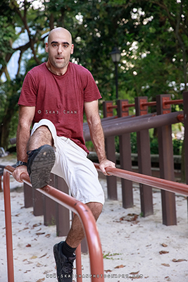 Outdoor Fitness Photoshoot - Itay @ Fort Canning Park