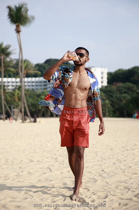Beach lifestyle photoshoot with Daniel Stephen @ Siloso Beach, Sentosa