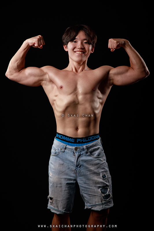 Fitness physique photoshoot with Lee Won Jae at Photography Studio @ Rochester Park
