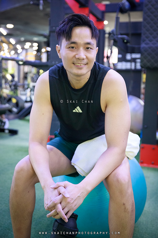 Gym fitness photoshoot with Ong Yongchuan at Safra Yishun country club