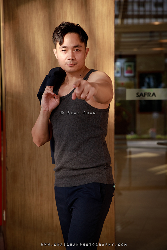 Men's fashion photoshoot with Ong Yongchuan at Safra Yishun country club