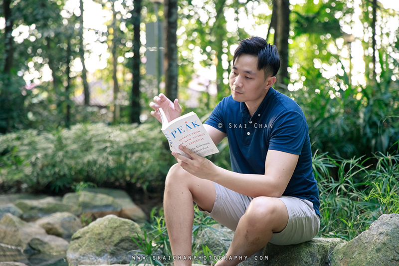 Reading photoshoot with Ong Yongchuan at Yishun Park