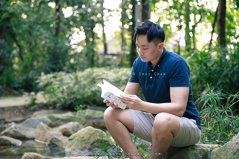 Reading photoshoot with Ong Yongchuan at Yishun Park