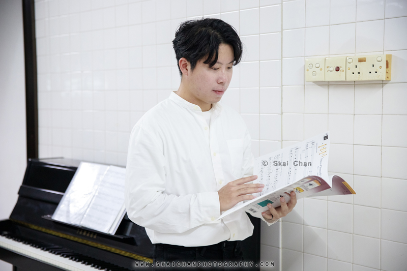 Music piano photoshoot with Jun Hao @ Home