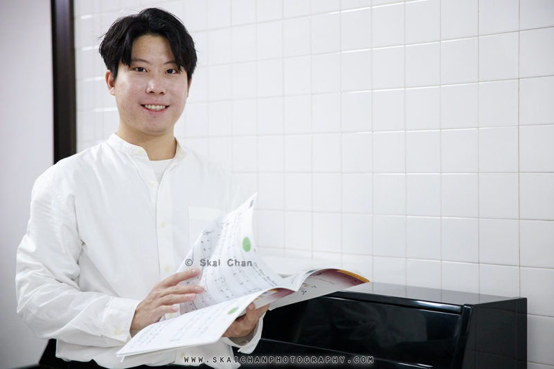 Music piano photoshoot with Jun Hao @ Home